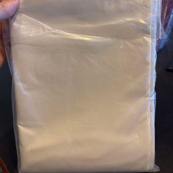 Amussent 54x120 Inch White Tablecloth Polyester Rectangular For Dining & Banquet - Picture 2 of 3